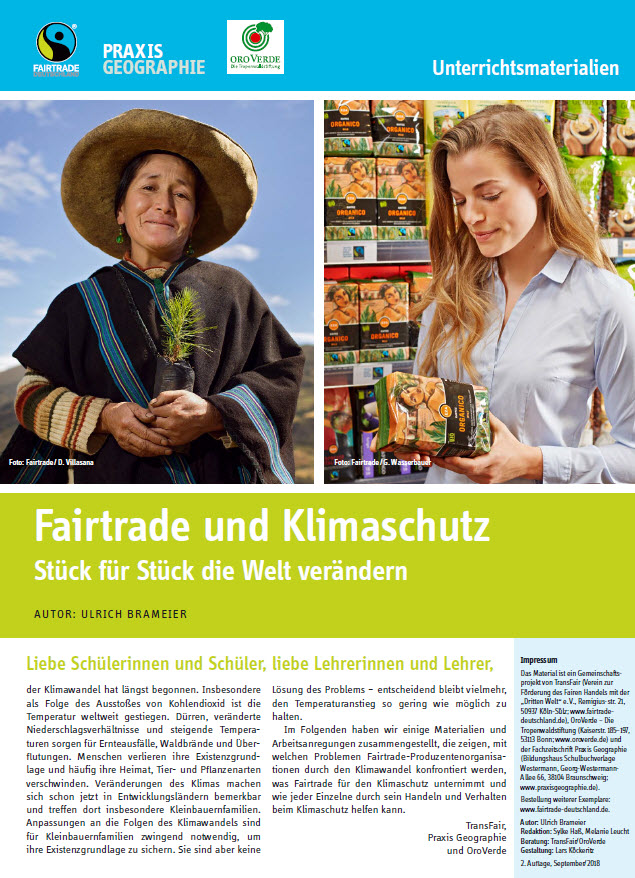 Fairtrade und Klimaschutz. Stück für Stück die Welt verändern