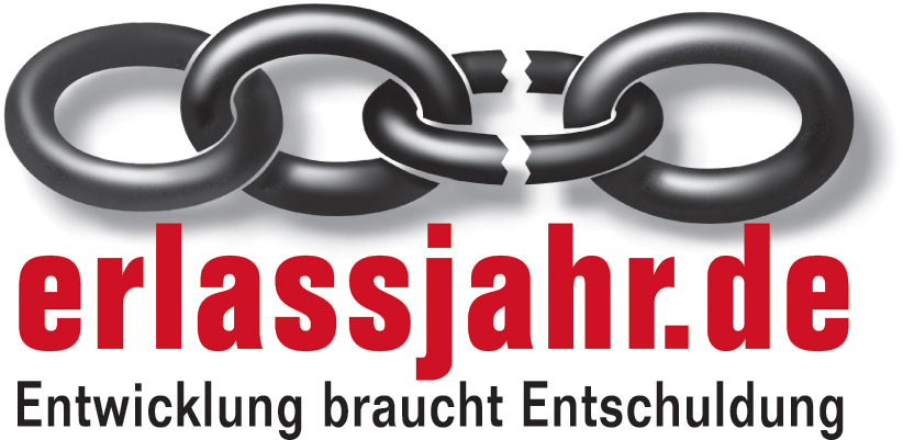 Logo erlassjahr.de – Entwicklung braucht Entschuldung e. V. Quelle: erlassjahr.de