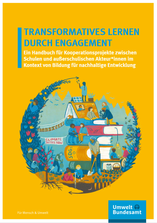 Titelseite Publikation: Transformatives Lernen durch Engagement. Quelle: umweltbundesamt.de