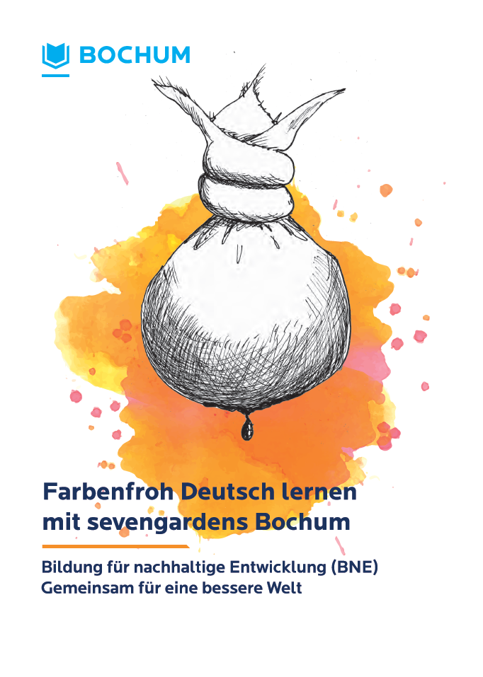 Titelseite Farbenfroh Deutsch lernen mit sevengardens Bochum.