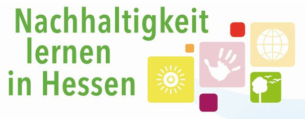 Logo Dachmarke „Nachhaltigkeit lernen in Hessen“. Quelle: hessen-nachhaltig.de