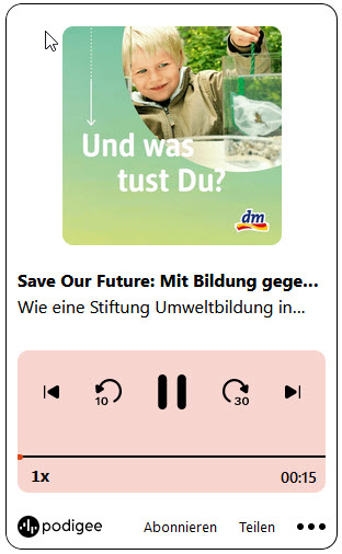 Startbild "Mit Bildung gegen die Krise" - Podcast zu BNE in Kitas. Quelle: saveourfuture.de