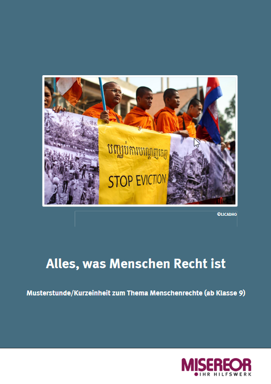 Alles Was Menschen Recht Ist Kurzeinheit Zum Thema Menschenrechte Portal Globales Lernen