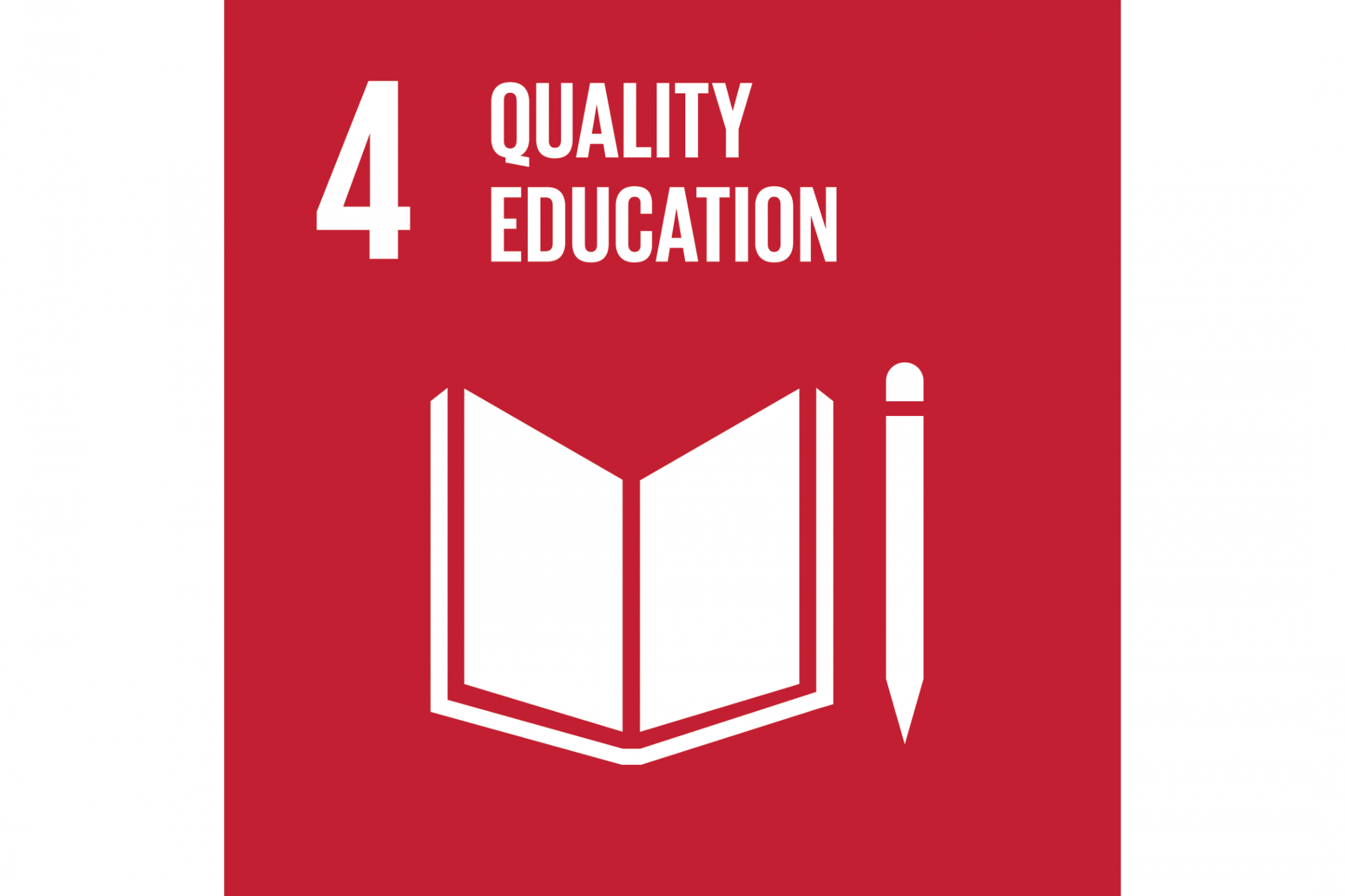 Icon zum SDG 4 - Hochwertige Bildung. Quelle: bpb.de