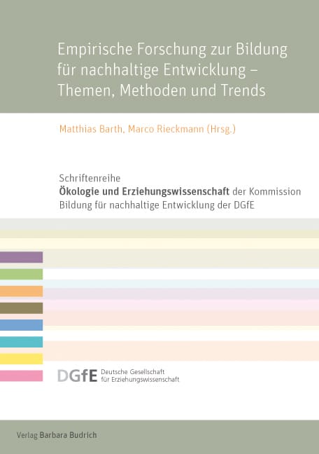 Titelseite "Empirische Forschung zur Bildung für nachhaltige Entwicklung – Themen, Methoden und Trends"