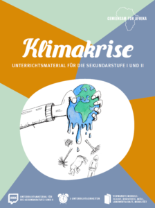 Eine Hand, die eine Erde ausquetscht. Titelbild Material Klimakrise. Quelle: gemeinsam-fuer-afrika.de