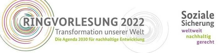 Logo Ringvorlesung 2022. Bunte Kreise mit dem Namen der Vorlesung. Quelle: Engagement Global.