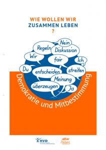 Titelseite des Materials "Demokratie und Mitbestimmung". Quelle: attac.de
