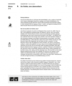 Titelseite „Die Toilette, eine Lebensretterin“. Quelle: German Toilet Organization e.V.