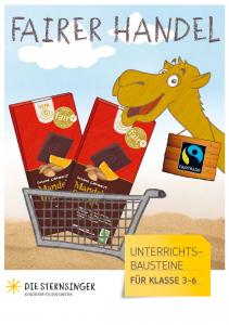 Titelseite Material "Fairer Handel: Unterrichtsbausteine für Klasse 3-6". Quelle: Kindermissionswerk „Die Sternsinger“ e.V.