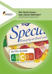 Titelseite "Der Nutri-Score – was steckt dahinter?"