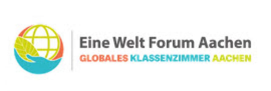 Logo Globales Klassenzimmer des Eine Welt Forum Aachen. Quelle: Eine Welt Forum Aachen e.V.