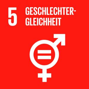 Icon zu SDG 5 Geschlechtergleichheit. Quelle: bildung2030.at