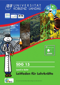 Titelseite des Materials SDG 15: Land in Sicht. 
