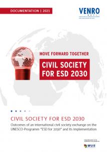 Titelseite Publikation „Civil Society for Education for Sustainable Development 2030“