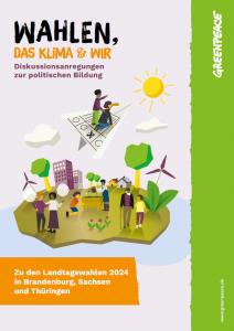 Titelseite Unterrichtsmaterial Demokratie: Landtagswahlen, das Klima und wir