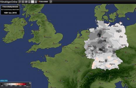 Screenshot Portal KlimafolgenOnline.com.