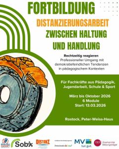 Sharepic zur Fortbildung Rechtzeitig reagieren – Professioneller Umgang mit demokratiefeindlichen Tendenzen in pädagogischen Kontexten