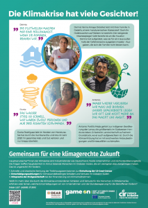 Die Klimakrise hat viele Gesichter – gemeinsam für eine klimagerechte Zukunft!