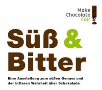 Logo Wanderausstellung "Süß & Bitter". 