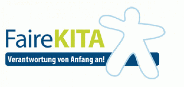 Logo FaireKITA - Verantwortung von Anfang an! Quelle: faire-kita-nrw.de 