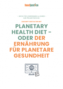 Titelseite Projektwoche Zukunft selbst gestalten mit Planetary Health