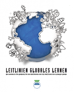 Titelseite "Leitlinien Globales Lernen – Ein Handbuch für Lehrende für das Verständnis und die Umsetzung von Globalem Lernen"