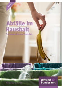 Titelseite Ratgeber Abfälle im Haushalt, Copyright Umweltbundesamt