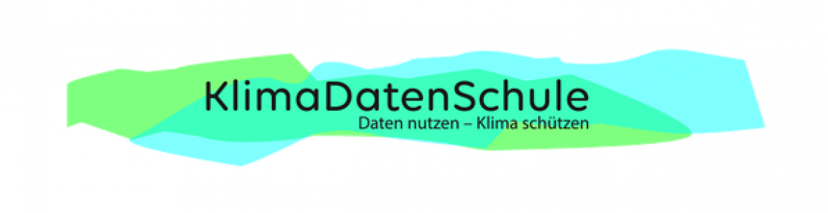 Logo KlimaDatenSchule: Daten nutzen - Klima schützen. Quelle: www.klimadatenschule.de