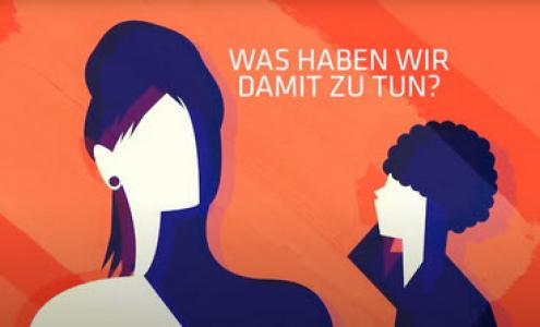 Scherenschnittartige Köpfe. Bild zum Erklärvideo "Was ist der Klimawandel? " Quelle: Engagement Global, https://www.engagement-global.de/
