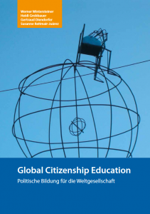 Titelseite Broschüre "Broschüre „Global Citizenship Education. Politische Bildung für die Weltgesellschaft“. Quelle: aau.at