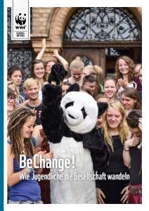 Titelseite Broschüre BeChange – Wie Jugendliche die Gesellschaft wandeln 