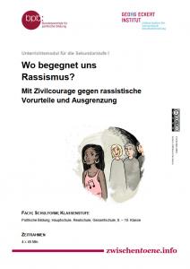 Titelseite Heft "Wo begegnet uns Rassismus?" Quelle: bpb.de