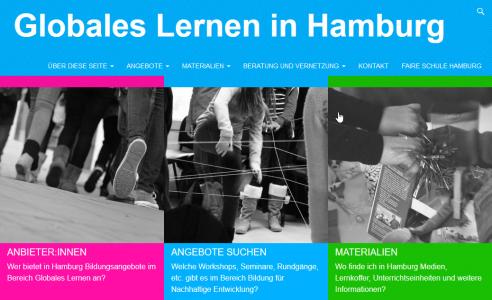 Screenshot Globales Lernen in Hamburg
