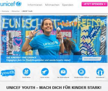 Screenshot Webseite zur Kampagne "Letzte Chance für eine Kindheit". 