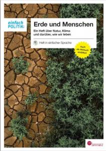 Titelseite einfach POLITIK: Heft "Erde und Menschen" in einfacher Sprache