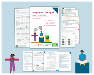 Spielkarten beim Bingo/KoKo-Spiel.