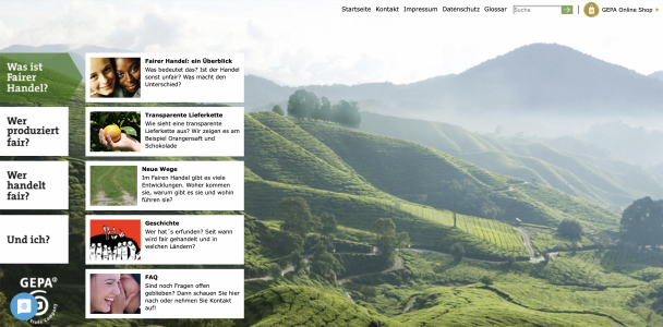 Grüne Landschaft mit Bergen