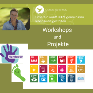 Screenshot Website Claudia Strzelecki – BNE-Angebote für Schulen, Berufskollegs und andere Bildungseinrichtungen