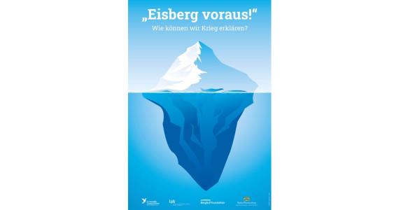 Grafik von einem Eisberg, von dem der Großteil unter Wasser liegt