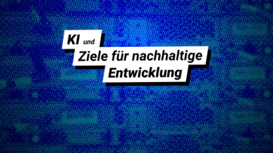 Schwarzer Text auf Weiß und blauer Hintergrund.