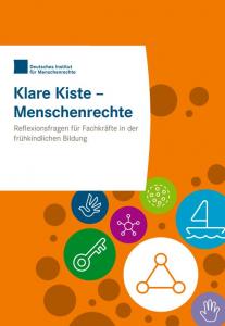 Titelseite, Bildungsmaterial "Klare Kiste – Menschenrechte" Quelle: Deutsches Institut für Menschenrechte e.V.