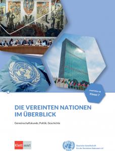 Cover der Broschüre mit dem Logo der Vereinten Nationen