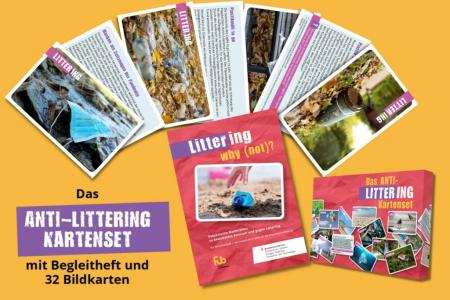 Kartenset und Broschüre zu Littering