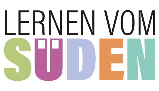 Schriftzug Lernen vom Süden