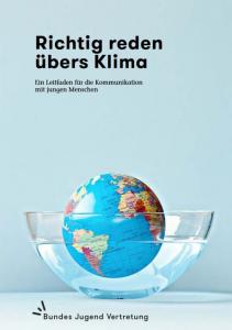 Titelseite der Broschüre Richtig reden übers Klima. 