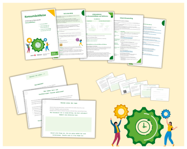 Ansicht der Materialien des Bildungsmaterials KonsumZeitReise