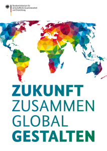 Titelseite Reformplan „Zukunft zusammen global gestalten". Quelle: bmz.de