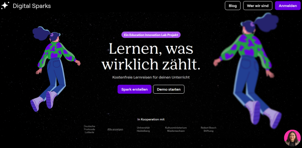 Screenshot Webseite.