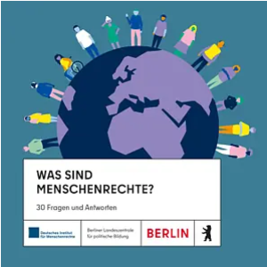 Titelbild Broschüre "Was sind Menschenrechte? 30 Fragen, 30 Antworten"